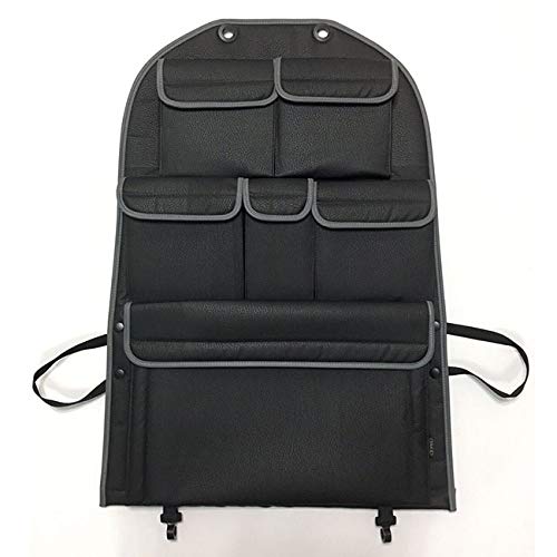 Organizer na tylne siedzenie do VW T5 T6 Transporter (czarny z szarymi wykończeniami)