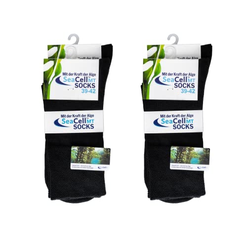 Leo Design 4 Pack Cotton Seacell Dress Socks, Men & Women, Business, Super Soft