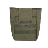 Oaygat Molle Dump Pouch Folding Drawstring Magazine Ammo Pouch Military Adjustable Utility Tool Bag 1000D Polyester Waist Pack Tactical Molle Pouch for Outdoor Hiking Camping Hunting Sports - Image 2