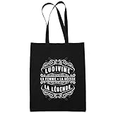Planetee Sac Tote Bag Ludivine Déesse Légende | Sac caban en toile coton prénom idée cadeau anniversaire