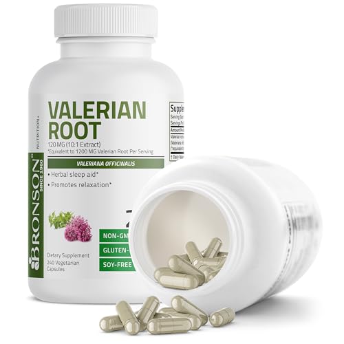 Bronson 1186-240 Valerian Root Capsules - Valerian Officinalis - Promotes Relaxation - Non-Gmo, Soy-Free Gluten-Free, 240 Vegetarian Capsules thumb #3