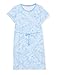 Produktbild Tommy Hilfiger Damen Belle Regular C-nk Dress Ss Kleid, Blau (Palm Floral Light Iris Blue), X-Large