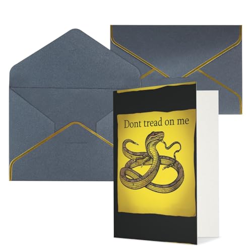 STVYUKL O[eBOJ[h t Thinking of You Card Dont tread on me Happy Birthday  ҏ 󔒂̃J[h @ 4x6