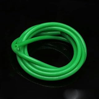 Manguera de goma para tubo de 1 metro, diámetro interior de 1, 2, 3, 4, 5, 6, 7, 8, 9, 10 y 12 mm, conector para agua y refrescos, color verde, 1 metro, diámetro interior de 5 mm, diámetro exterior de