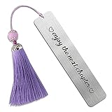 DYJYBMY Enjoy The Next Chapter, Metal Engraved Bookmark, Teacher Gift, Book Club Gift for Women Men Friends, Retirement Gift for Women, Graduation Gifts