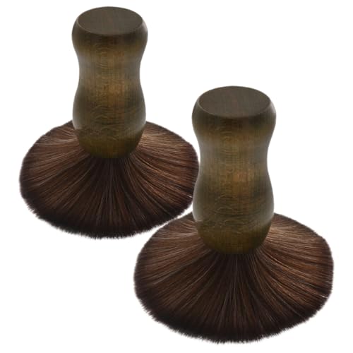 DIYEAH 2 Pezzi Spazzola per Dischi Vinile con Manico in Legno Spazzola Antistatica per Pulizia Giradischi e Pulitore per Puntine Strumenti Essenziali per Cura Vinili Casa