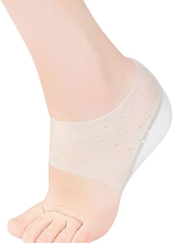 Miniatura 3 de Exceart Par de plantillas de elevación de zapatos, almohadillas de talón de media altura, plantillas invisibles de silicona para hombres, mujeres y