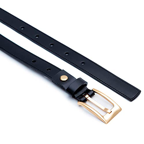 Cinto Feminino de Couro Naturali Casual Preto LaCouro Tamanho 115