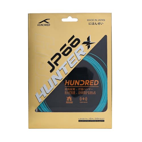 Image of Hundred JP 66 Hunter X Badminton String | Advanced Repulsion & Control | Premium Hitting Sound | Excellent Shock Absorption | Professional Tournament-Grade String