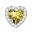 08.August(Peridot)-Heart Cut
