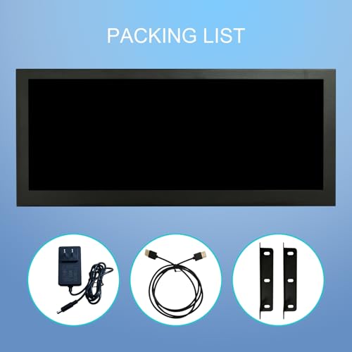 Image of VSDISPLAY 10.3 inch 1920x720 LCD Monitor with USB H /D Video Input | Stretched Bar Display,850 Nits High Brightness,for PC Computer Laptop Secondary Screen