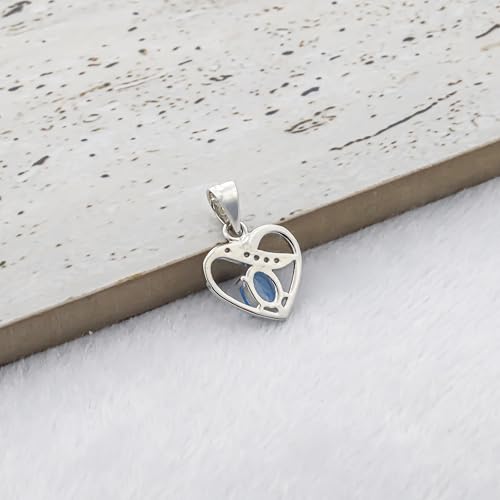 Pendentif argent topaze bleue suisse ovale : un bijou éclatant anti-ternissement - 7