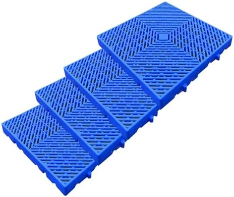 Plastic Pallet for Basement Storage, Lightweight Nestable Blue Polyethylene Pallets, Mini Moisture-Proof Floor Pallet for Garage Warehouse Yard, Kennel, Garden, Basement
