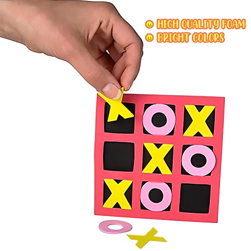 Gamie 24 juegos mini Tic Tac Toe de espuma 5 pulg miniatura 4