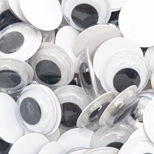 Olho Móvel para Artesanato 2cm 100 Unidades