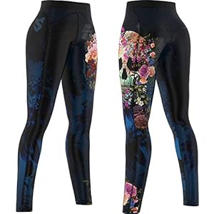SMMASH Muerte Sportlegging Lang Dames, Yoga Broek, Loopbroek, Vrouwen Gym, Sport Tghts, Ademend en Antibacterieel…