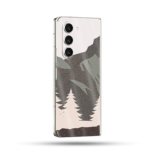 Image of MightySkins Glossy Glitter Skin Compatible with Samsung Galaxy Z Fold 5 Full Wrap - Forest Range | Protective, Durable High-Gloss Glitter Finish | Easy to Apply & Change Styles | Made in The USA
