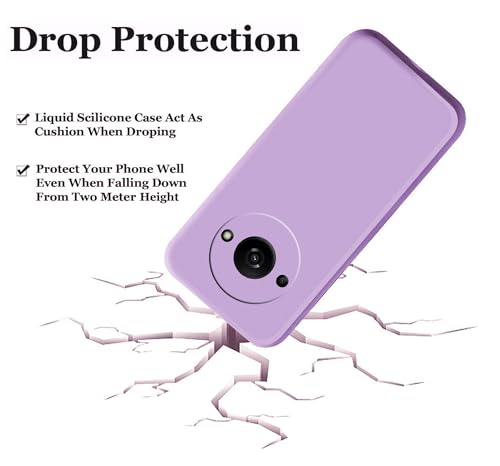 Image of A rtistque Back Cover Case for Mi Redmi A3 / A3X / Poco C61 with Camera Protection | Shockproof TPU | Stylish Protective Design | Slim Fit | Ultra Matte Redmi A3 / A3X / Poco C61 Back Cover - Purple
