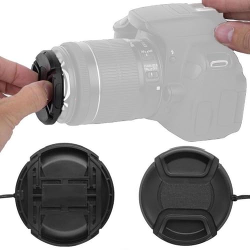 49mmレンズキャップ 2個セット インナー式ワンタッチレンズキャップ