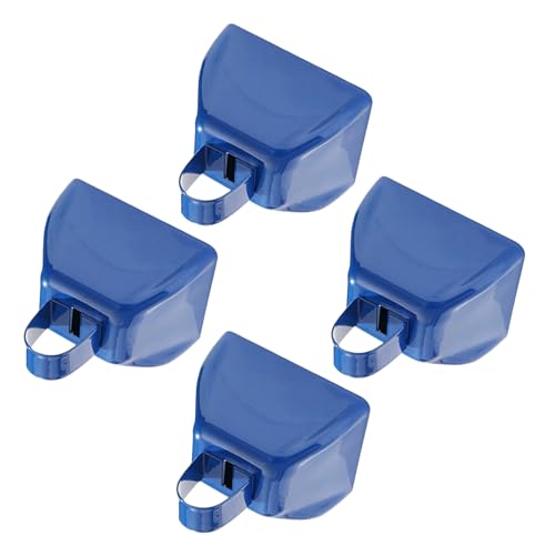 Pack of 4 3 Inch Metal Cowbell Loud Noise Makers for Football Soccer Hockey Game Team and Celebration Event Metal Cowbell