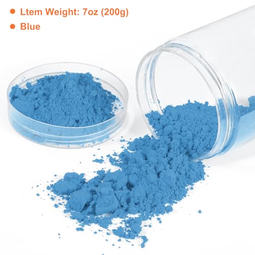 QUARKZMAN 7oz (200g) Eisen Oxid Pulver Beton Pigment Eisen Oxid Pigment für Pastell Fliesen Farbe Beton Zement Hell Blau