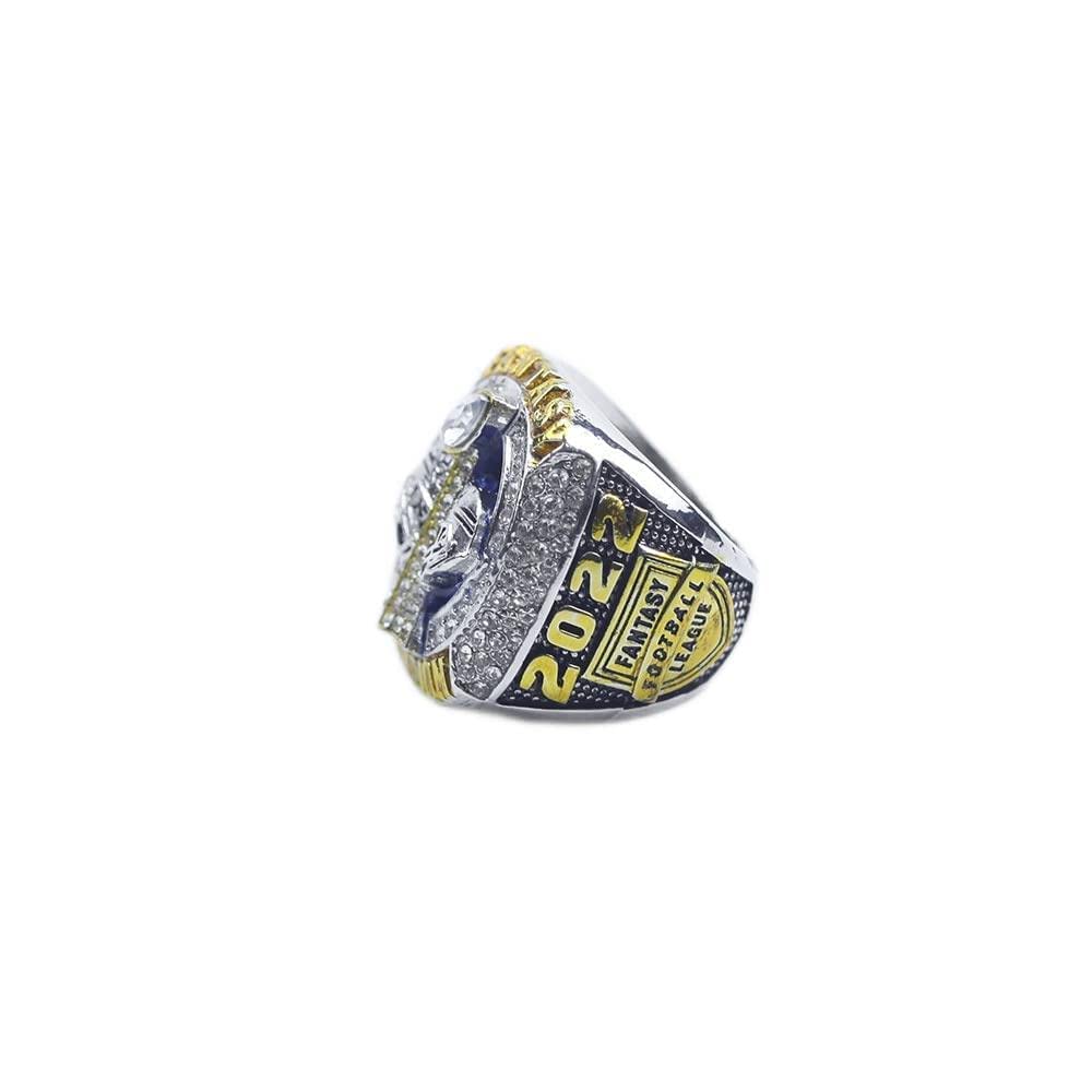 Kuseli 2022 Fantasy Football Championship Ring MVP Trophy Prize for Fans Mens' Souvenir Gift (Without Box,11)