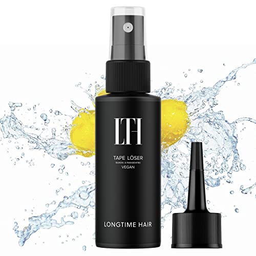 LONGTIME HAIR Tape Extensions Löser I 100% veganer Tape Remover mit Zitronenöl I 100ml für Echthaar-Extensions Klebeband I Deutsche Herstellung