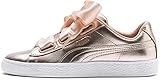 puma basket weiß  PUMA Basket Heart Luxe Damen Sneaker Dusty Coral-Puma White UK 4_Adults_FR 37