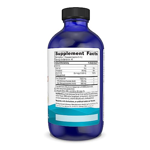 image for Nordic Naturals Omega-3D, Lemon Flavor - 8 oz - 1560 mg Omega-3 + 1000