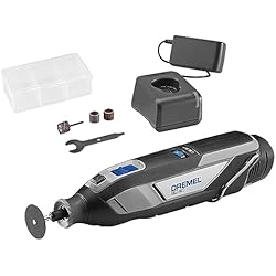 Dremel 8240 - Multiherramienta sin cable con batería de litio de 12V 2Ah, kit de 5 accesorios, Velocidad variable 5000-35 000 rpm y carga rápida