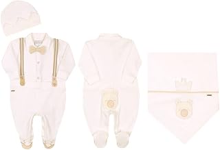 Saída de Maternidade Paraiso Suedine e Trabalhada Off White P