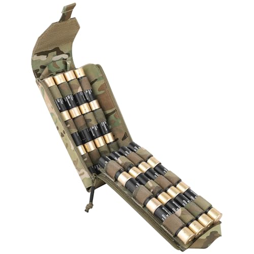 PETAC GEAR Shotgun Shot Shell Holder, Tactical Shotshell Pouch, Shotgun Ammo Reload Quick Access