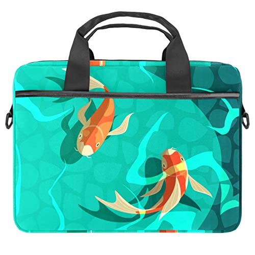 Protégez votre ordinateur 13 pouces avec style grâce à ce sac bandoulière carpe koi