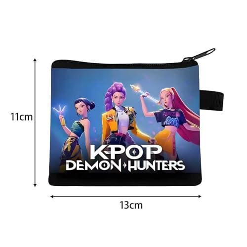 Demon Movie Hunters Element Girl's Wallet 13×11CM - Mini & Compact, Daily Commute Essential