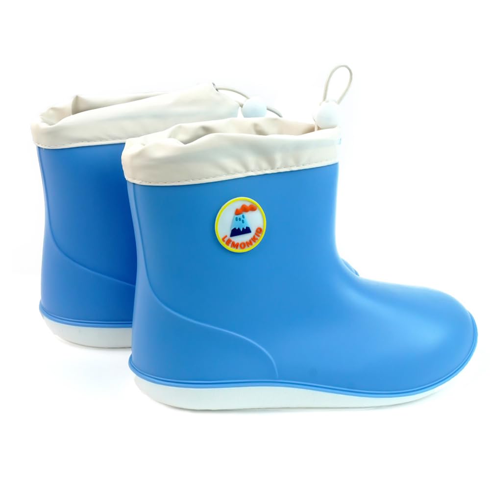 Little Surprise Box Blue & White Band Rubber Rain Gumboots for kids-29EU - Image 3 thumbnail