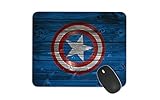 JNKPOAI Captain America Mouse Pad Marvel Mouse Pad (quadratus, Marvel)