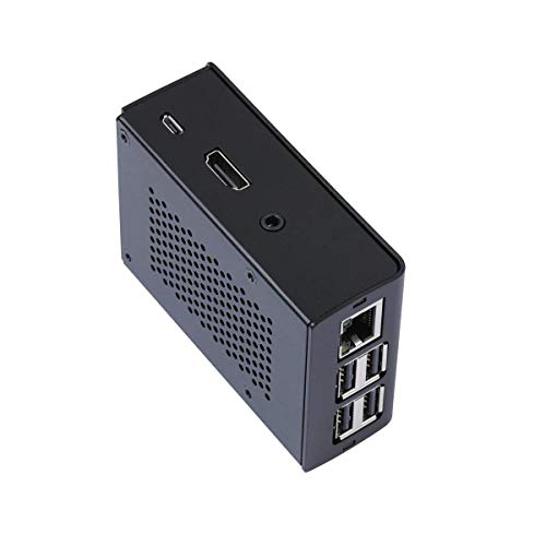 Raspberry Pi 3 Aluminum Case Metal Chassis Shell Box With Onboard Cooling Fan (Black) (For Raspberry Pi 3) #TOP3
