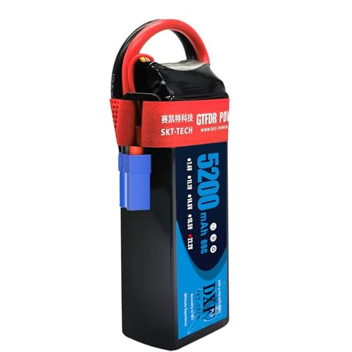 【Contenuto della confezione】 - 2 confezioni DXF 22,2 V 80 C 5200 mAh batteria lipo di custodia morbida con connettore EC5. Servizio post vendita: ogni prodotto DXF ha una garanzia di rimborso di 30 giorni e una garanzia di 6 mesi. Vi preghiamo di contattarci immediatamente se avete qualche problema, vi risponderemo entro 24 ore.