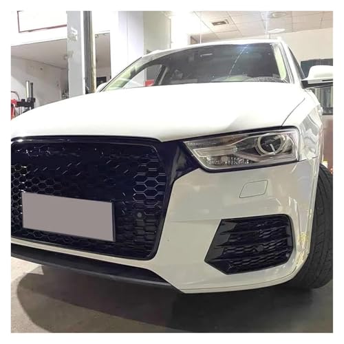 Grille pare-choc avant Q3 2017 cache antibrouillard hexagonal alvéolé - 2