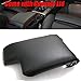 EVPAD US Black Leather Synthetic Armrest Center Console Armrest Lid Cover for E46 1999-2004
