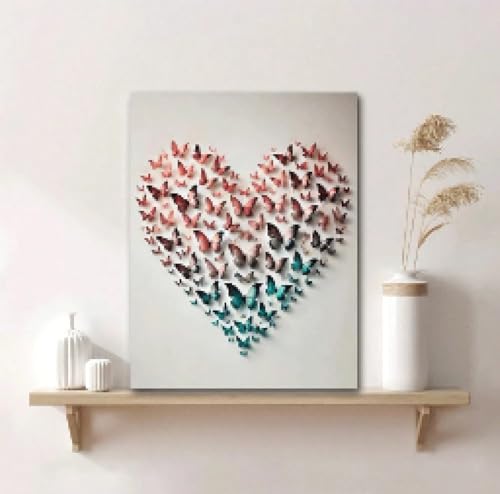 Affiche papillon minimaliste XBTYKPB 40x60cm sans cadre