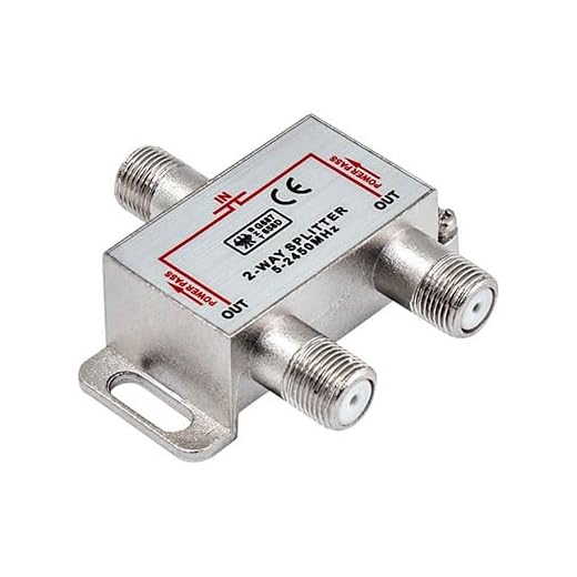 Distribuidor estándar 2 vías, 5-2450MHz, Paso DC, Ideal para señales de comunicación y distribución de frecuencia en Sistemas de telecomunicaciones.