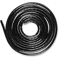 AGPTEK kabelgoot, zelfsluitende kabelslang, geweven kabelmantel op maat te knippen, flexibel 3m, diameter 12-20mm, verstoppen in het bureau, tv, vloer, zwart
