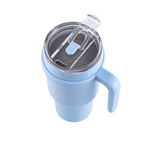 Reduce 40 Oz Tumbler With Handle - Vacuum Insulated Stainless Steel Mug With Sip-It-Your-Way Lid And Straw - Keeps Drinks Cold Up To 34 Hours - Sweat Proof, Dishwasher Safe, Bpa Free - Glacier #TOP7