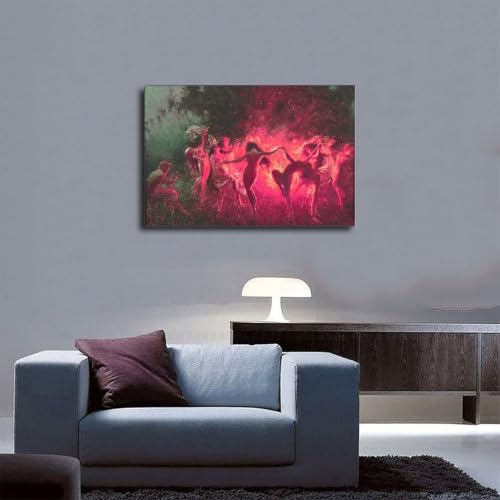 Affiche toile Danse du feu Joseph Tomanek pour décoration murale de salon - 5