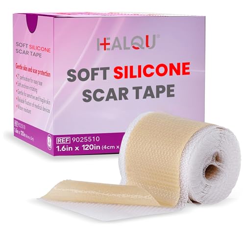 Healqu Medical Grade Silicone Scar Sheets - Non-irritating Scar Strips For Su...
