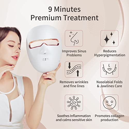L.ma LED Face Mask | Premium LED Beauty Mask | 432 LEDs | 7 Light Modes | Red, Yellow, Near-Infrared | Wireless | Home Beauty Care | Made in Korea - Image 2