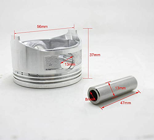 Kit de anillos de pistón para motor Honda 13010-Z0D-003 de cortacésped 56mm 7