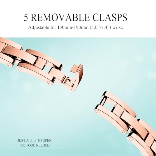 Image of Missair Thin Band Compatible with Apple Watch 38mm 40mm 41mm 42mm 44mm 45mm 46mm 49mm for Women, Slim Bracelet Designer Dressy Stainless Steel Metal Strap for iWatch Series 11 10 9 8 7 6 5 4 SE Ultra