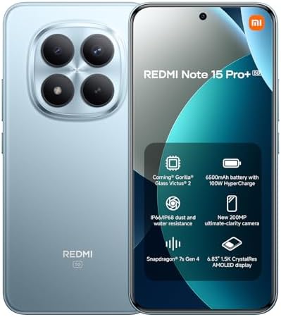 XIAOMI REDMI Note 15 Pro+ 5G - 12+512GB Smartphone, 6.83" 1.5K AM...